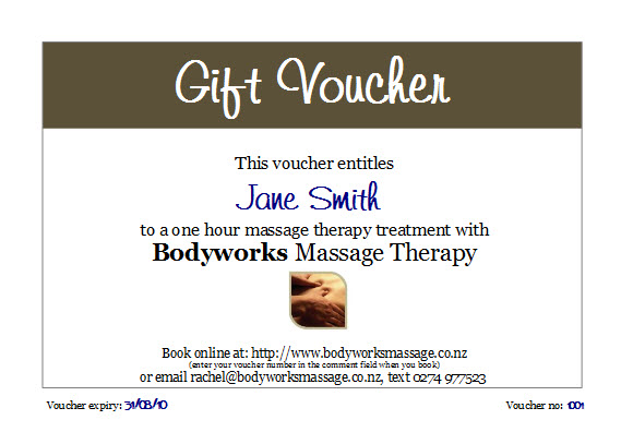 gift certificate