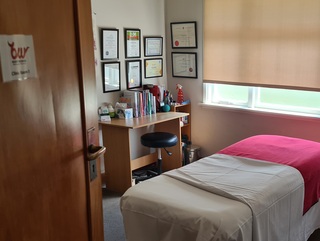 Massage clinic room at Bodyworks in Christchurch